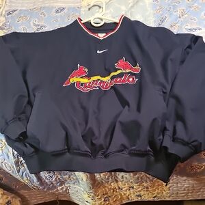 Nike Navy Pullover with Red and Yellow Cardinals Logo